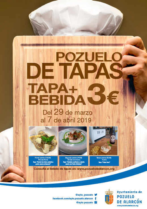 Cartel Pozuelo de Tapas marzo abril 2019