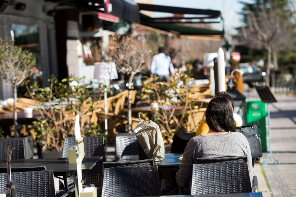 Terraza de un restaurante en Pozuelo de Alarcón