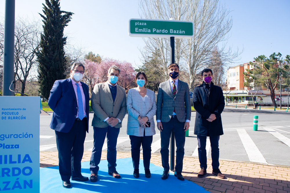Inauguración de la Plaza Emilia Pardo Bazán