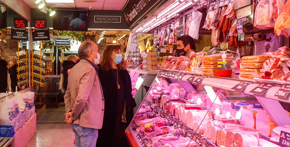 Quislant visita los comercios del centro