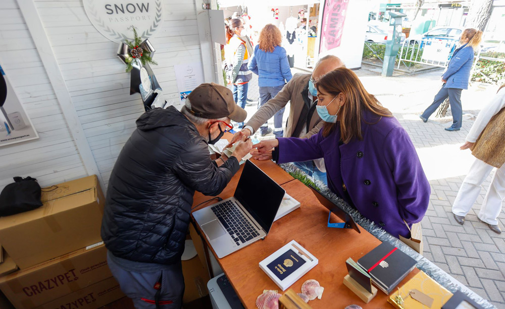 Quislant en el Mercado de Navidad