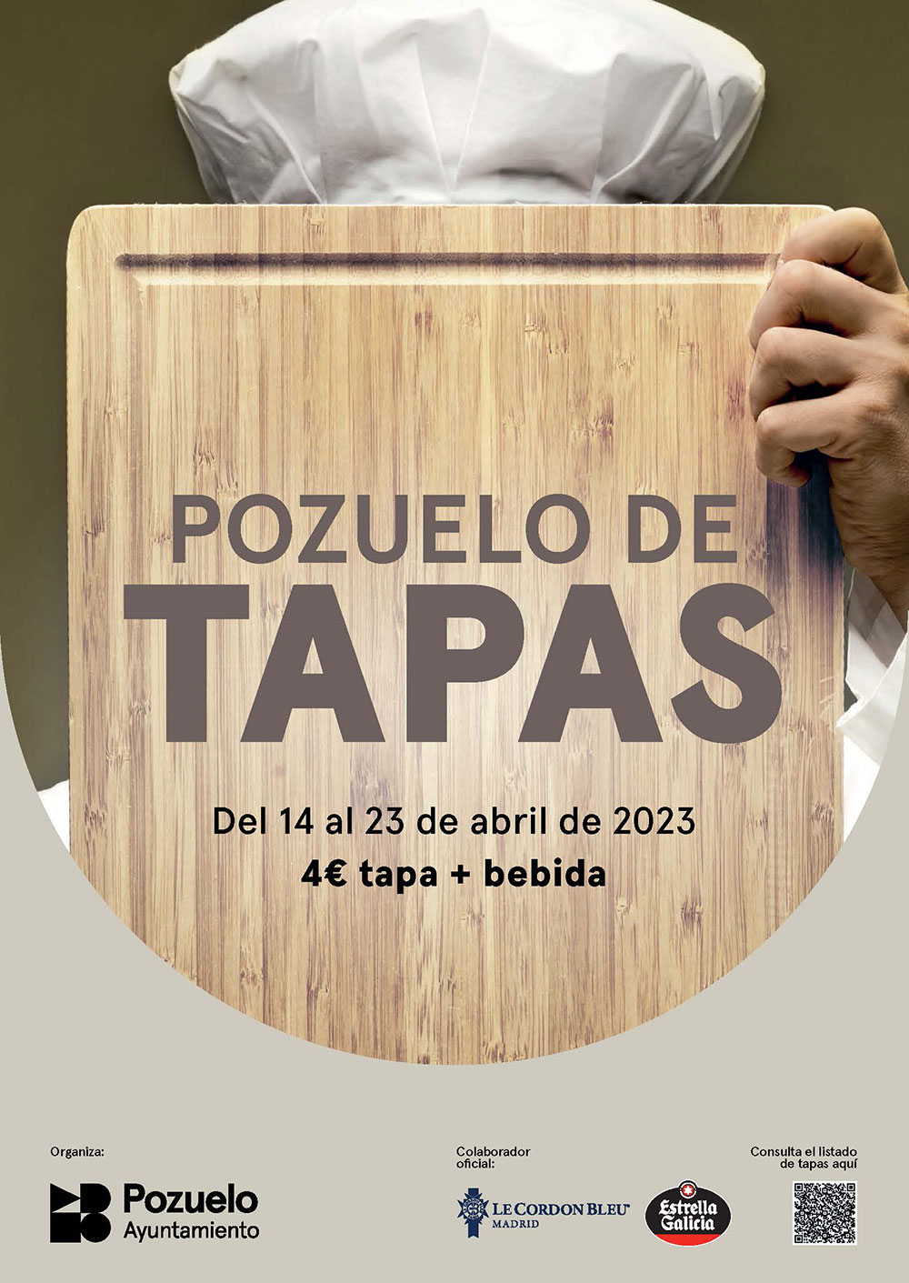 Cartel Pozuelo de Tapas - abril 2023