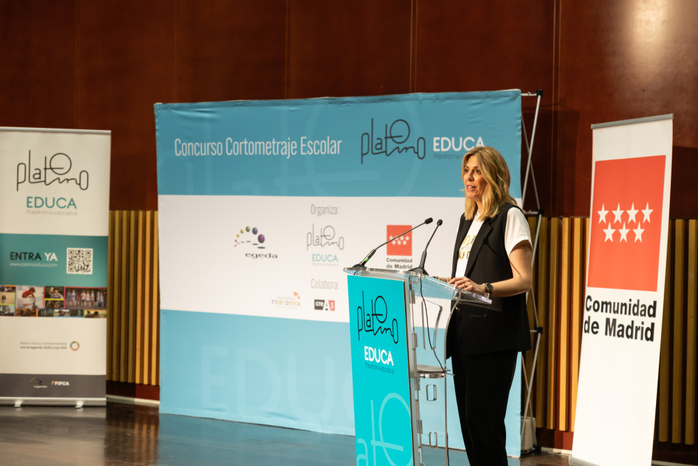 Entrega de premios del II Concurso de Cortometrajes Escolar Platino Educa