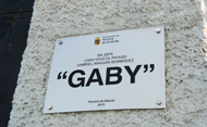 Placa en homenaje a Gaby (Se abre en ventana nueva)