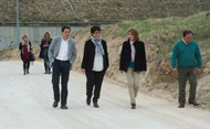 Visita de la alcaldesa a las obras de acondicionamiento de la urbanización La Cabaña (Se abre en ventana nueva)