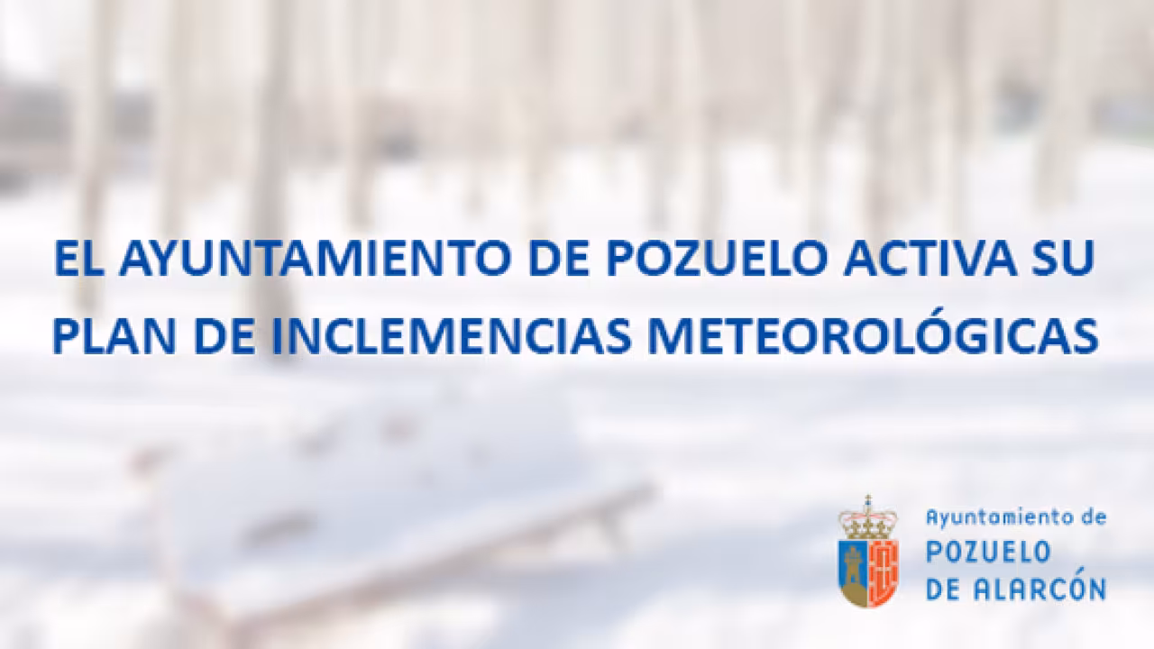 El Ayuntamiento de Pozuelo activa su Plan de Inclemencias Meteorológicas 