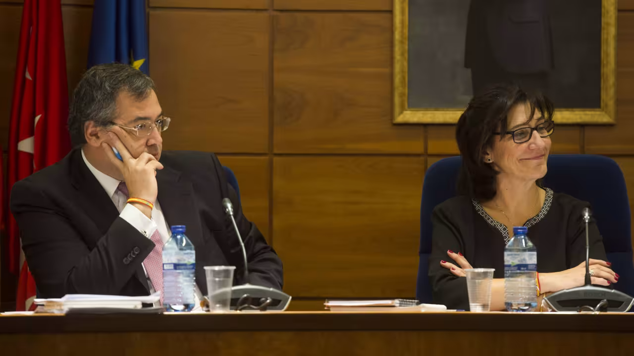 La alcaldesa de Pozuelo, Susana Pérez Quislant, durante la sesión plenaria del mes de noviembre