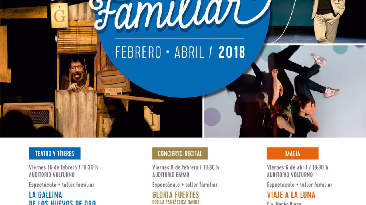 Cartel de la programación familiar