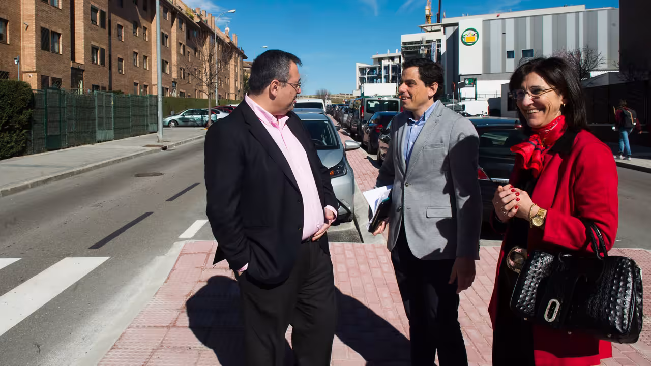 Visita a las obras de la calle Peñalara