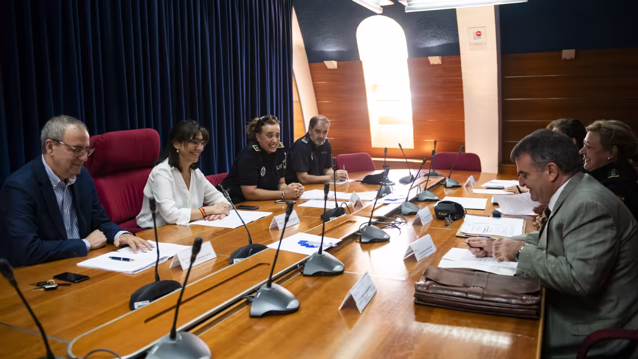 En la imagen, un momento de la Junta Local de Seguridad