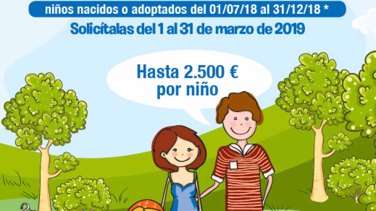 Cartel Ayudas por nacimiento o adopción