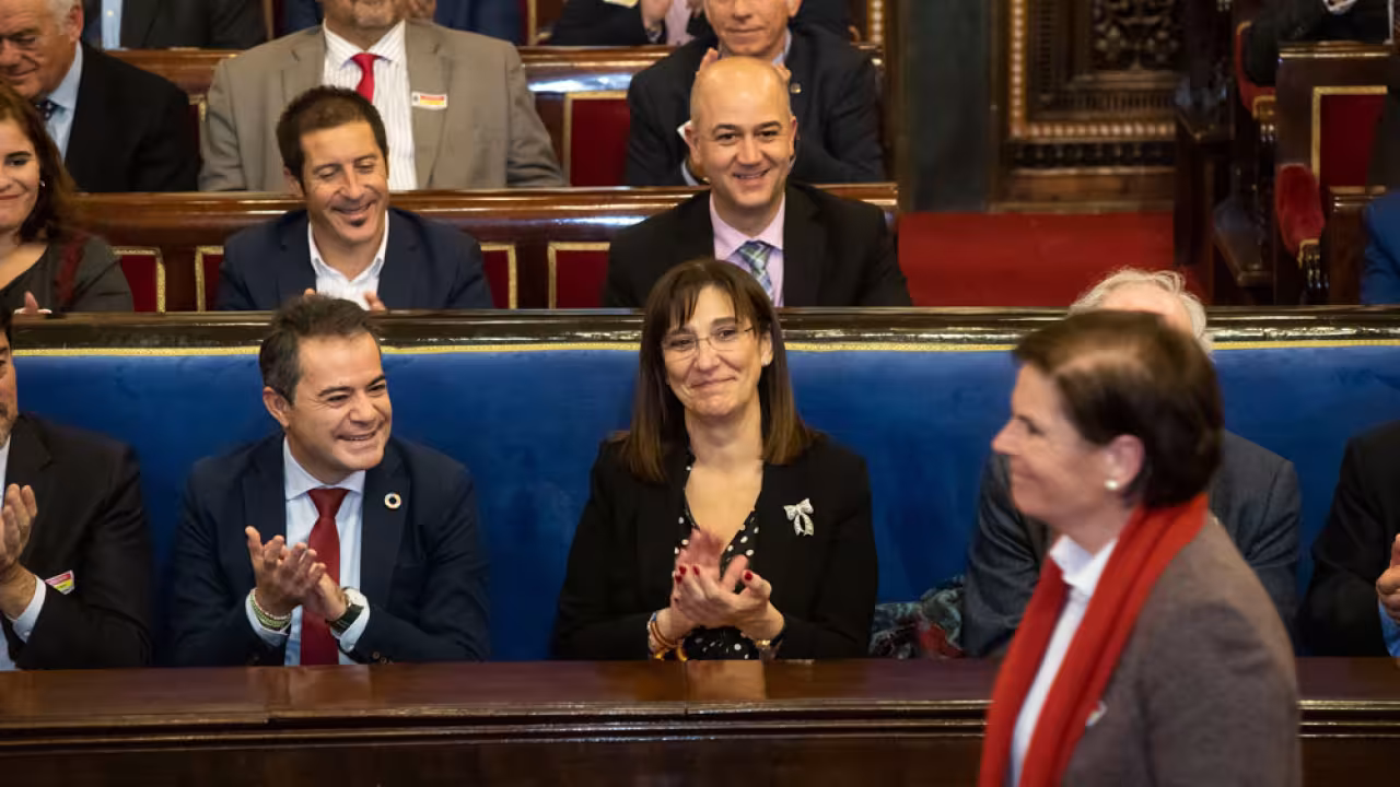 La alcaldesa Susana Pérez Quislant en el aco homenaje a los 40 años de municipalismo