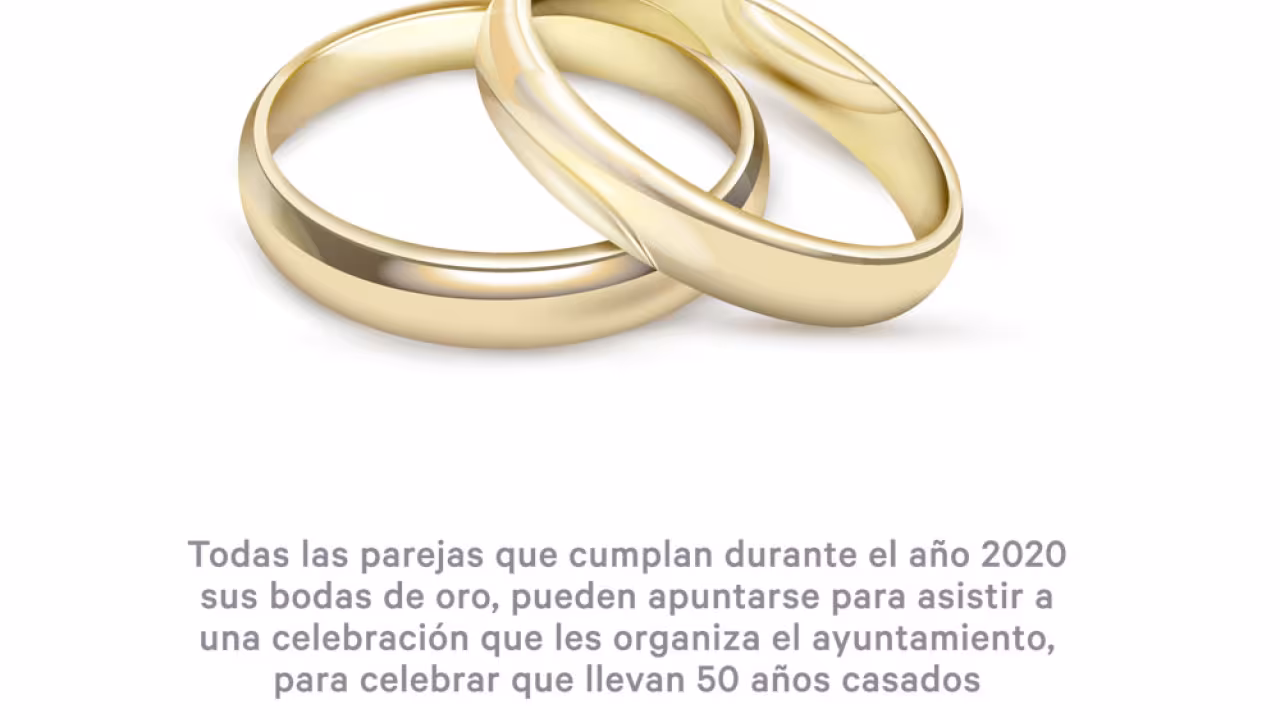 Cartel Celebra tus bodas de oro