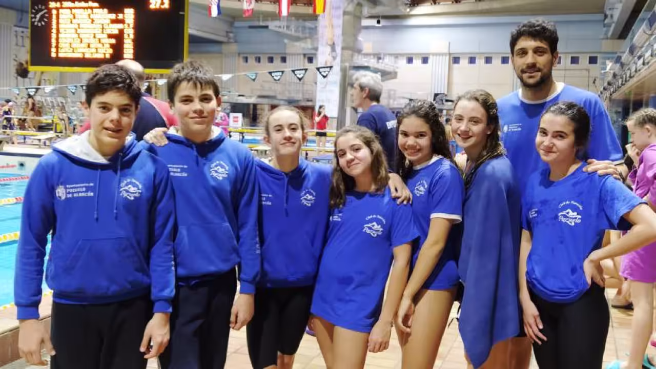 Cuatro medallas para los alevines del Club Natación Pozuelo