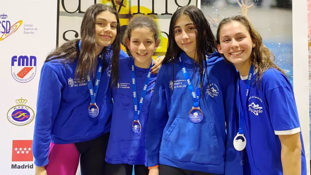 Natación Pozuelo se alza con cinco medallas en el Campeonato Infantil de Invierno