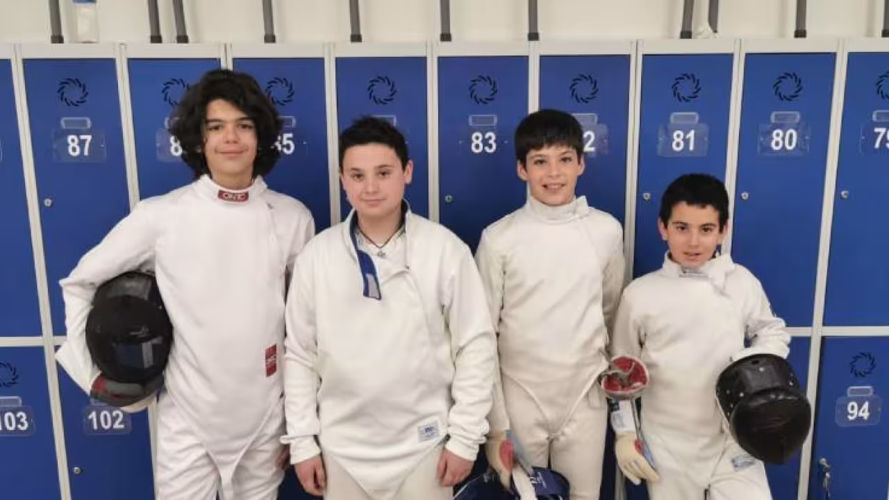 Jaime Luque a las puertas del podio en el Campeonato de Madrid sub-15 de Esgrima