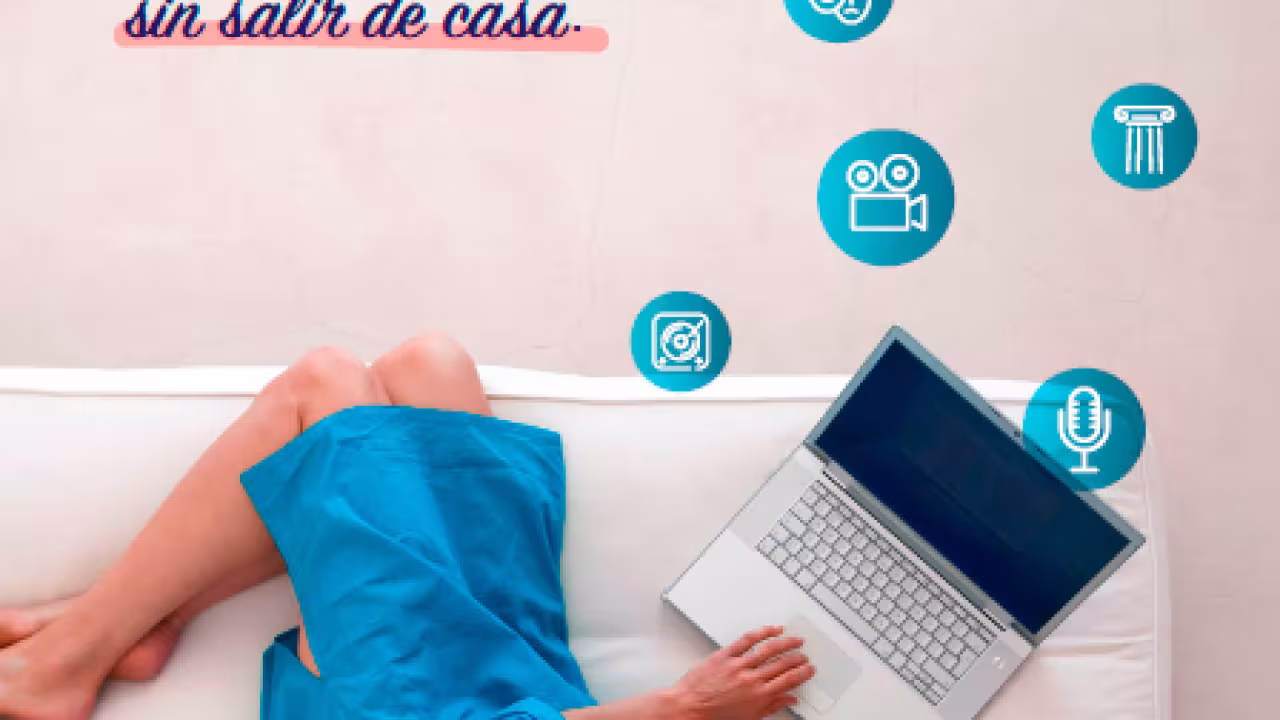 Cartel Biblioteca en casa