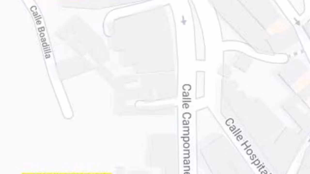 Mapa con c/ Campomanes