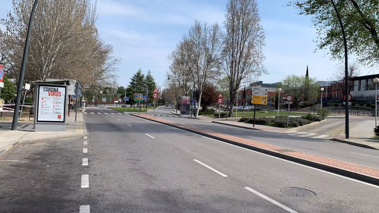 Una calle de Pozuelo