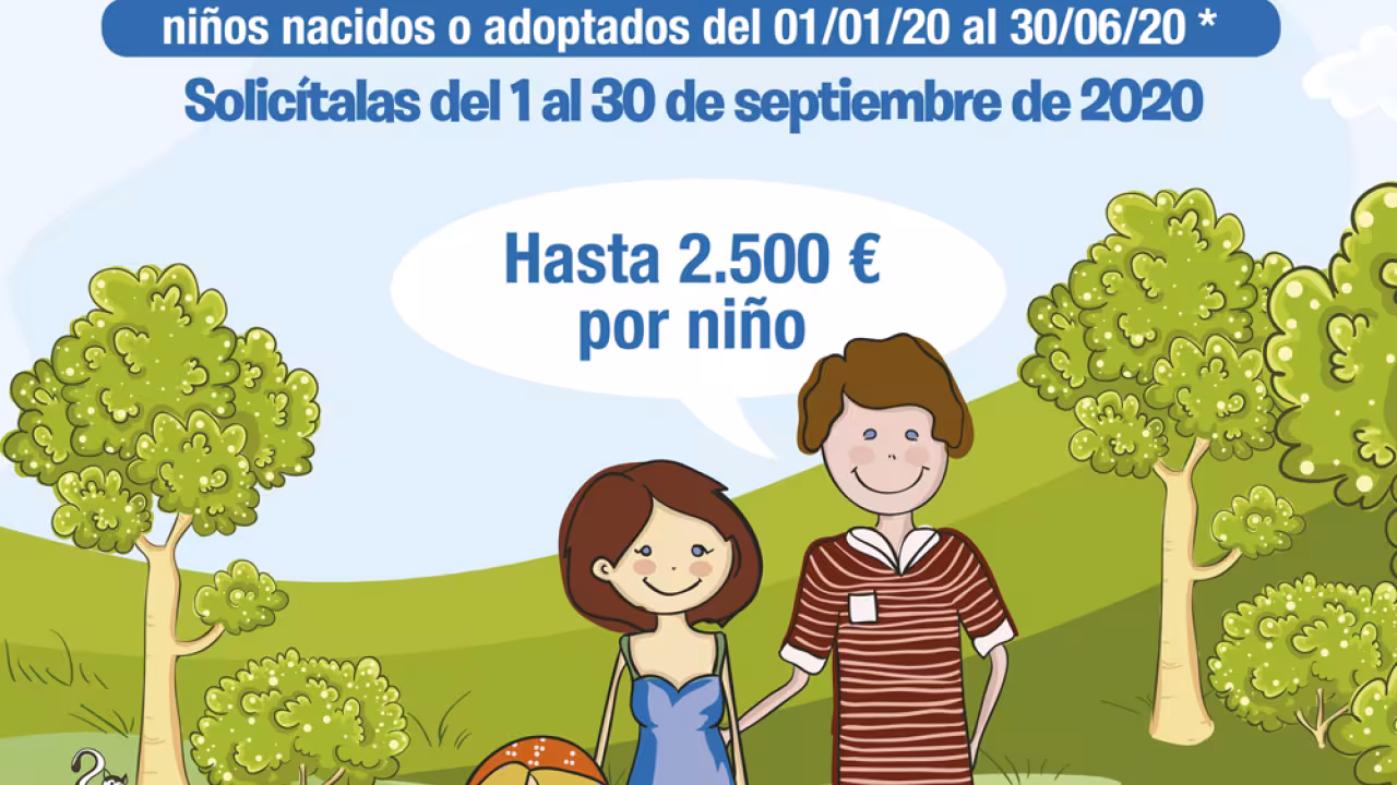 Cartel Ayudas por nacimiento