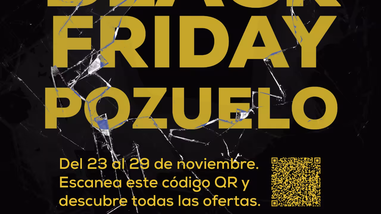cartel black friday pozuelo