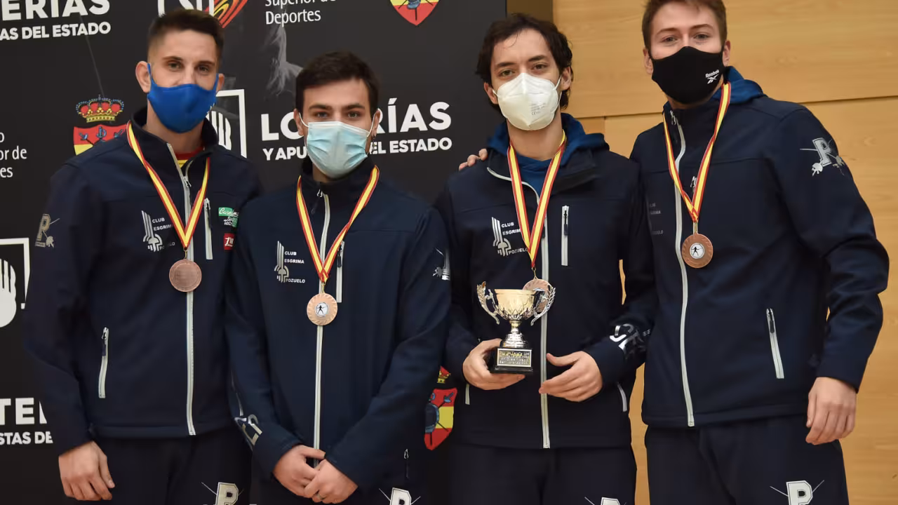 El Club Esgrima Pozuelo gana cuatro medallas en los Campeonatos de España 2019/2020