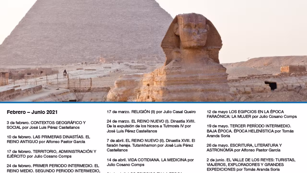 Cartel Conferencias Egipto