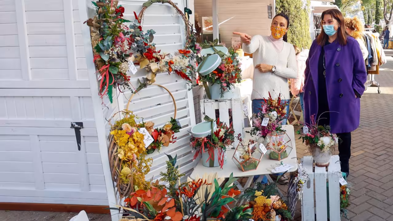 Quislant en el Mercado de Navidad
