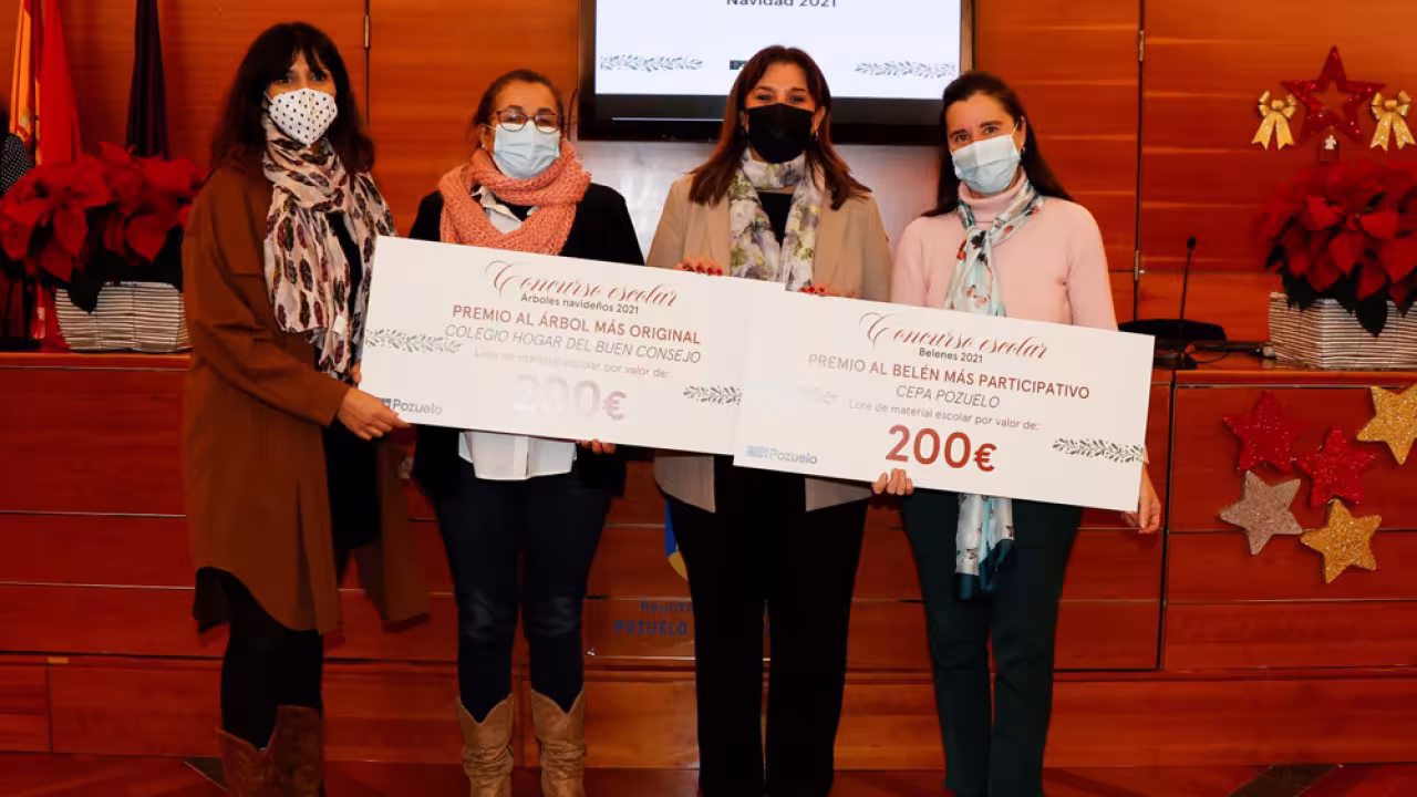 Premios concursos navideños de belenes, arboles y felicitaciones