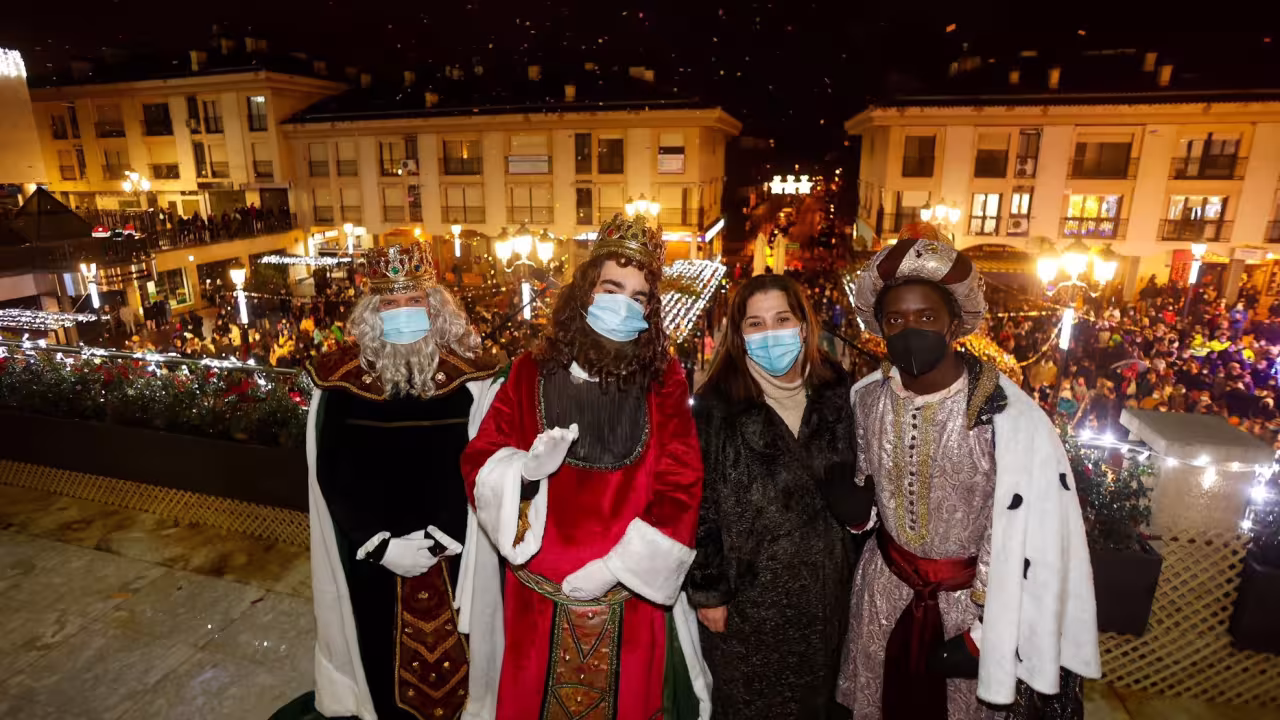 Reyes Magos al finalizar la Cabalgata