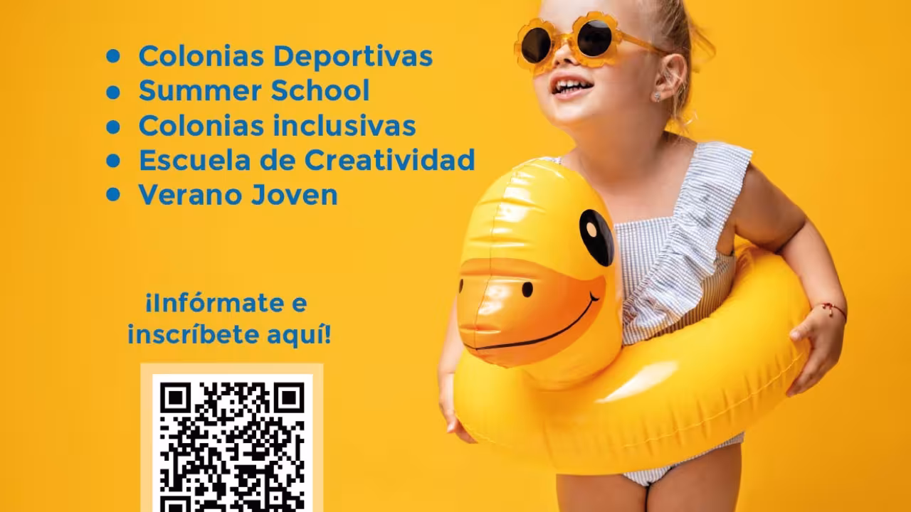 Cartel campamentos de verano 2025