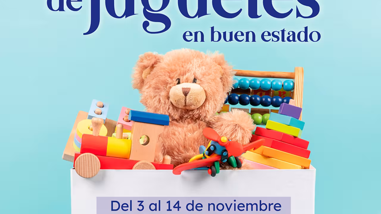 Cartel de la campaña de la recogida de juguetes 2025