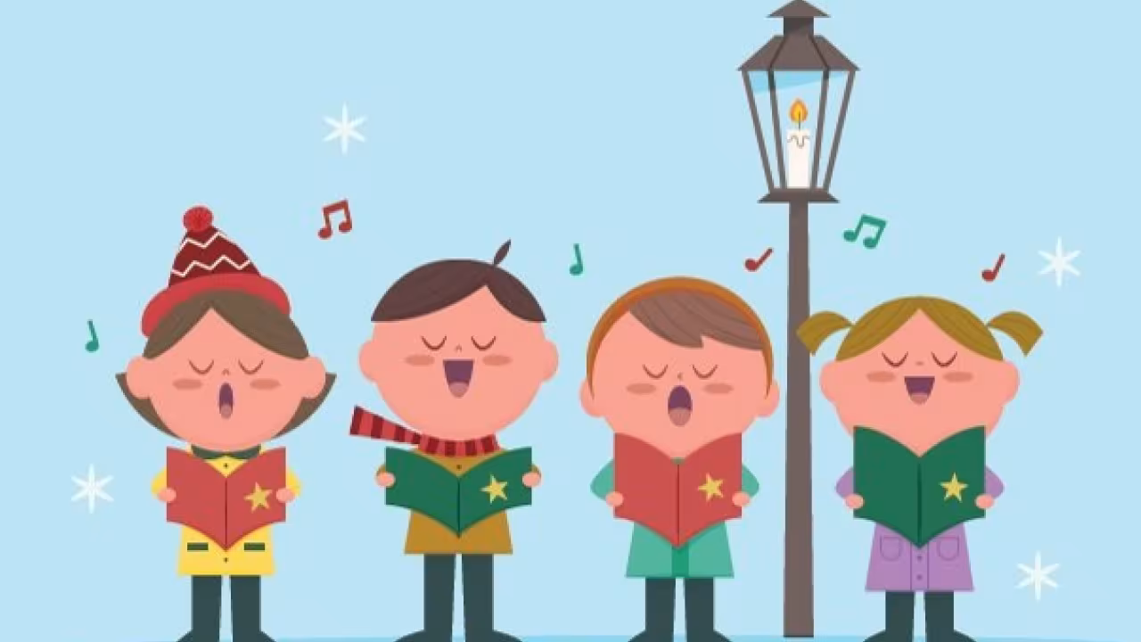 Cartel de la muestra escolar navideña