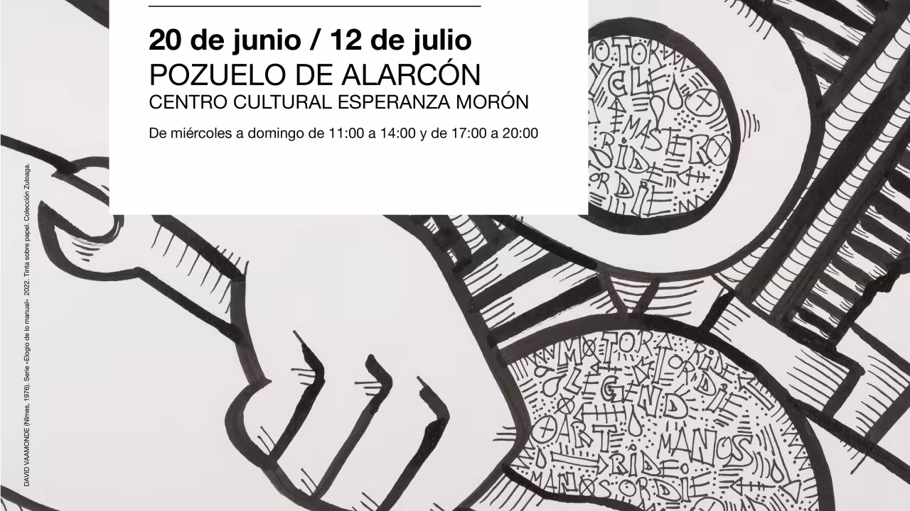 cartel elogio de lo manual