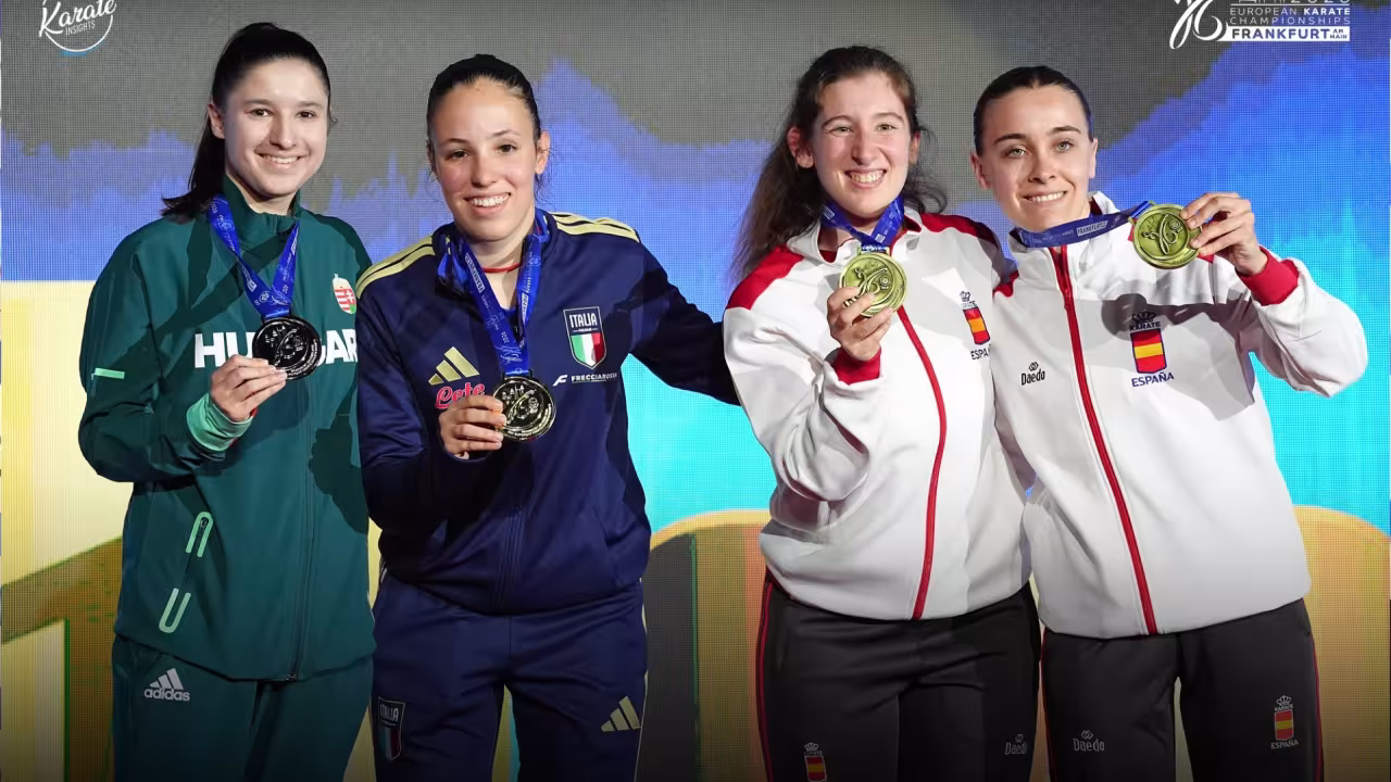 El karate pozuelero vuelve de Europa con bronce